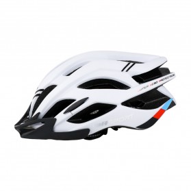 TaffSPORT Helm Sepeda Ultralight Breathable Bicycle Cycling Helmet - 008A - White