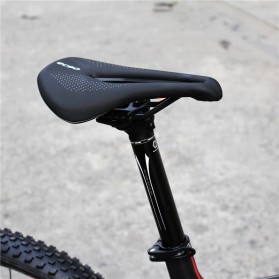 Balugoe Jok Sadel Sepeda Bike Saddle Leather Carbon Fiber Breathable Ultralight - EC90 - Black - 3
