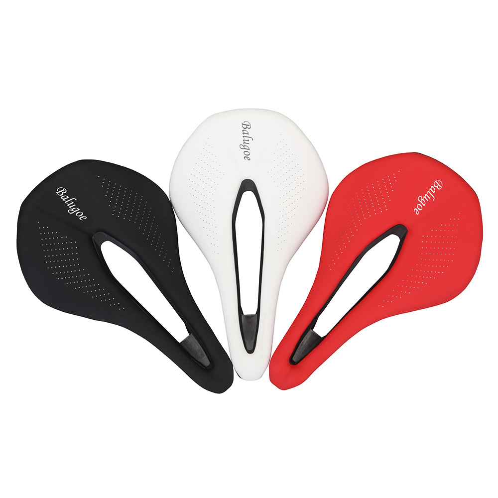 Gambar produk Balugoe Jok Sadel Sepeda Bike Saddle Leather Carbon Fiber Breathable Ultralight - EC90