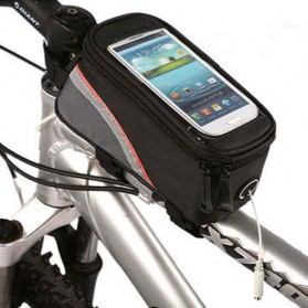 ROSWHEEL Tas Barang Sepeda Smartphone Holder Touch Waterproof - YP35 - Black