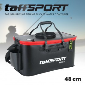 TaffSPORT Tas Perlengkapan Memancing Portable Fishing Bucket Camping Water Container 48CM - JY0210 - Black