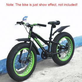 RICHBIT Spakbor Sepeda Depan & Belakang MTB Bike Mud Guard - A2A02 - Black - 4
