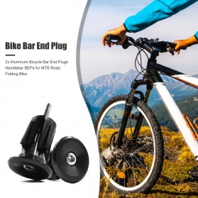 SPGOOD Bandul Colokan Ujung Batang Sepeda Bar End Plugs Bicycle Handlebar - CL84 - Black - 4