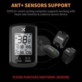 XOSS G+ Speedometer Sepeda Cycling Dual Sensor ANT+ for Garmin iGPSPORT Bryton - X400 - Black - 2