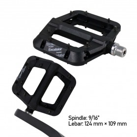 MZYRH EXCELSIOR Pedal Sepeda Nylon Fiber Composite Anti-Slip - RBM541 - Black