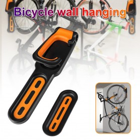 DUUTI Gantungan Dinding Sepeda Bike Wall Hook Hanger - B-2R - Black/Orange - 1