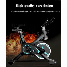 LIDAK Sepeda Statis Elliptical Bike Trainer Fitness Stationary Cycling Standard Edition - LD585 - Black - 4