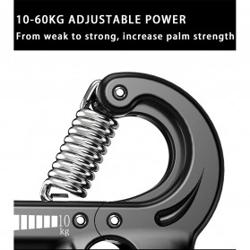 XIMOL Spring Hand Grip Olahraga Finger Power Strength Expander 5 in 1 - CEG5P - Black - 4