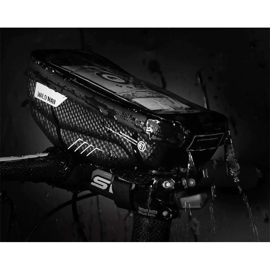 WILD MAN Tas Sepeda Smartphone Case Holder Handlebar Hard Shell ...