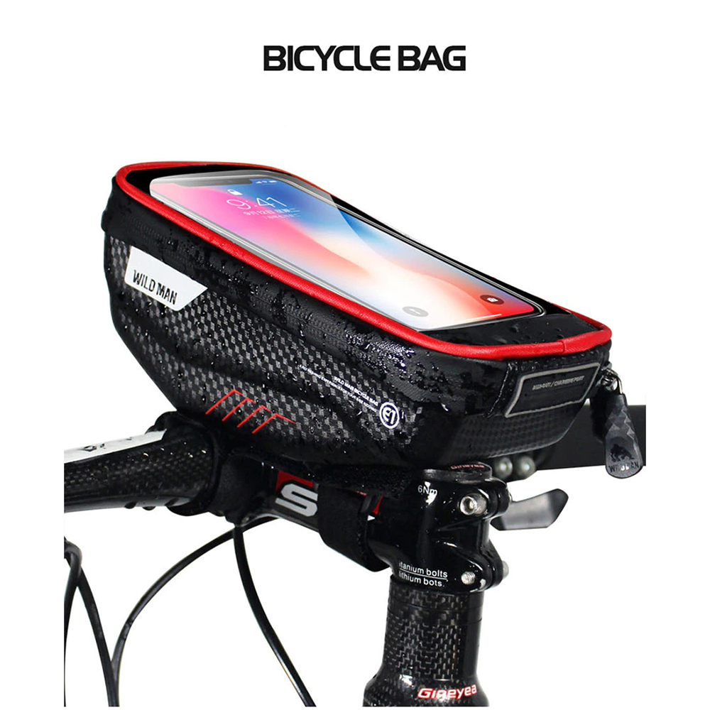 WILD MAN Tas Sepeda Smartphone Case Holder Handlebar Hard Shell ...