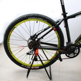 MIMRAPRO Paddock Standar Sepeda Bicycle Racks Floor Standing Bike Display - L151 - Black/Red - 6