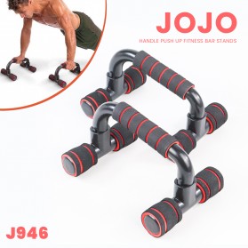 Jojo Handle Push Up Fitness Bar Stands - J946 - Black/Red