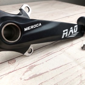 MEROCA Crank Set Sepeda Ultralight Arm IXF - RA0 - Black - 2
