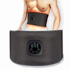 SONGYI Alat Stimulator Otot Fitness Belt Six Pack EMS Muscle Trainer - B77 - Black