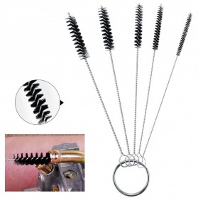 AGS Sikat Brush Pembersih Karburator Cleaning Needles Tools 5 PCS - CS8 - Black