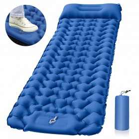 LISM Kasur Matras Angin Inflatable Bed Rhombus Design for Sleeping Bag - LS18Z - Blue