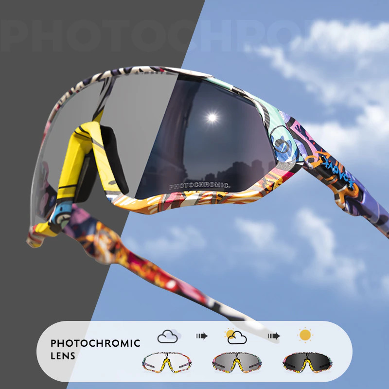 Gambar produk KAPVOE Kacamata Sepeda Lensa Photochromic Full Frame - KA-90