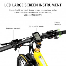 Lankeleisi Speedometer LCD Screen Sepeda Listrik for T8 XC4000 XT750 Elite/Sports - S700 - Black