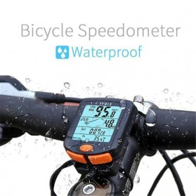 BOGEER Speedometer Sepeda Wired Odometer LED Monitor Waterproof - YT-813 - Black - 4