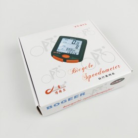 BOGEER Speedometer Sepeda Wired Odometer LED Monitor Waterproof - YT-813 - Black - 7