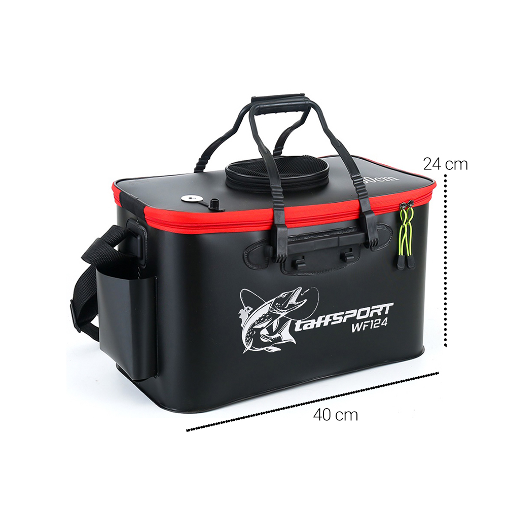 Gambar produk TaffSPORT Tas Perlengkapan Mancing Ember Lipat Portable Fishing Bucket Camping Water Container 40 CM - WF124