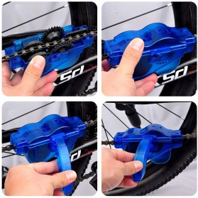 LISM Kit Set Peralatan Cuci Sikat Pembersih Rantai Gear Sepeda - WXRE025 - Blue - 3