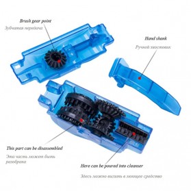 LISM Kit Set Peralatan Cuci Sikat Pembersih Rantai Gear Sepeda - WXRE025 - Blue - 5