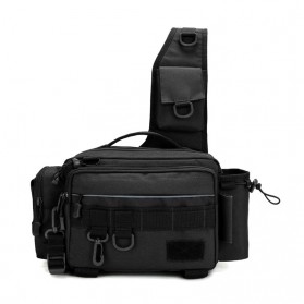 Scione Multifunctional Fishing Bag Tas Mancing Serbaguna - X232G - Black