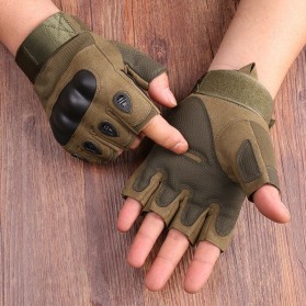 Black Eagle Sarung Tangan Tactical Gloves Fingerless Size L - A1 - Green
