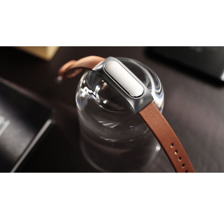 Leather Strap Option for Xiaomi Mi Band & Mi Band 1s (OEM) Brown