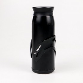 Rockbros Holder Botol Minum Sepeda Aluminium - Style 2 - Black - 9