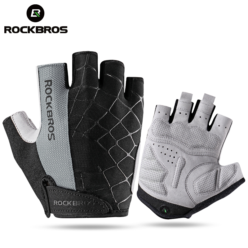 Gambar produk Rockbros Sarung Tangan Half Finger Anti-Skid Size L - S109