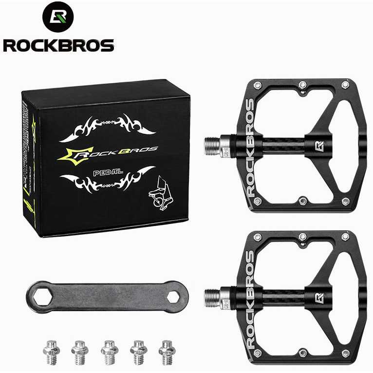 Gambar produk Rockbros Pedal Sepeda Aluminium Alloy Non Slip - 12EBK