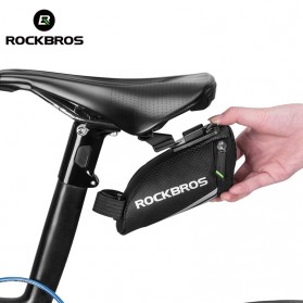 Rockbros Tas Sepeda Mini Bicycle Saddle Rear Bag - C28 - Black - 1