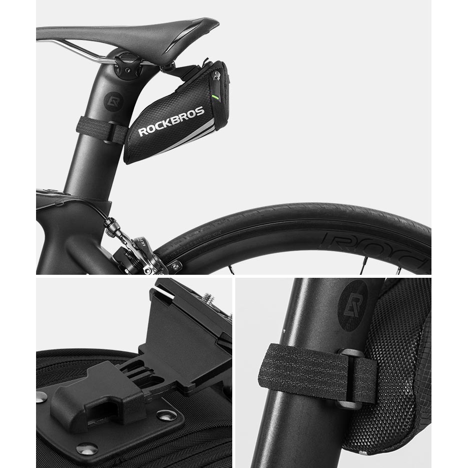 Rockbros Tas Sepeda Mini Bicycle Saddle Rear Bag C28 Rockbros Tas Sepeda Mini Bicycle Saddle Rear Bag C28