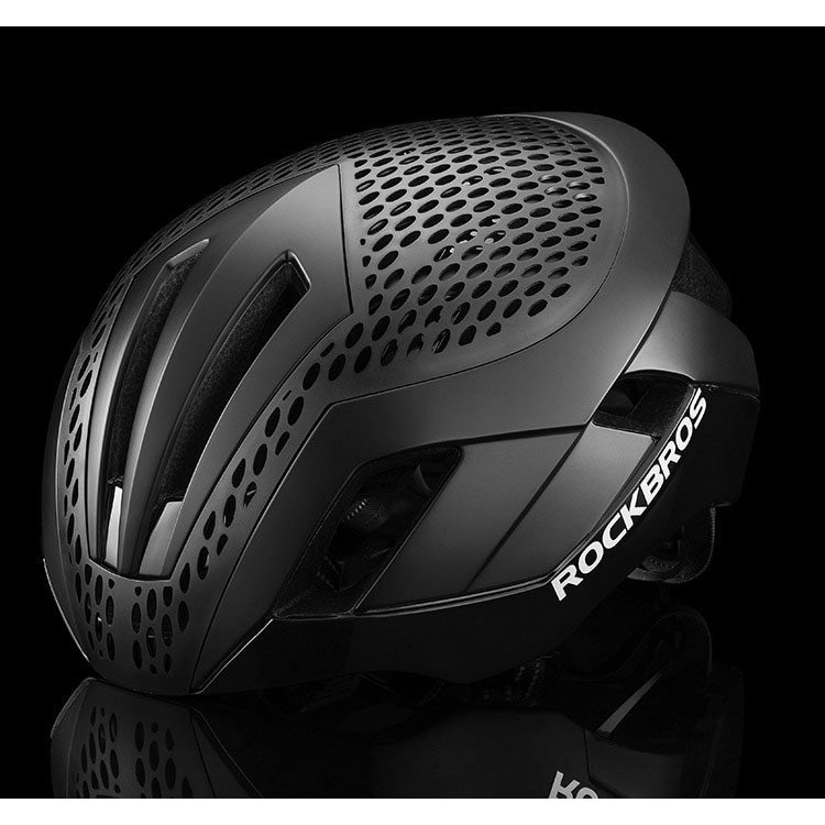 ROCKBROS Helm Sepeda  Cycling Bike Helmet TT 30 Black 