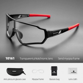 ROCKBROS Kacamata Sepeda Olahraga Lensa Photochromic Full Frame 10161 - Black/Red
