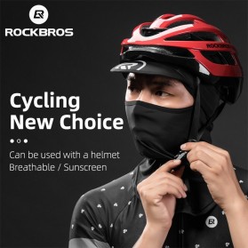 ROCKBROS Masker Topi Sepeda Full Face Cycling Cap Anti UV Hat - LF7357 - Black - 2