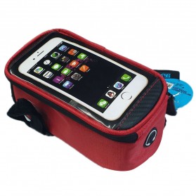 Roswheel Tas Sepeda Waterproof untuk 5.5 inch Smartphone - 12496 - Red