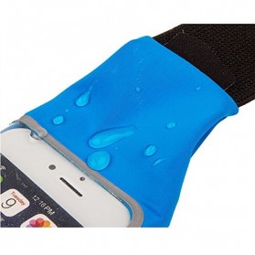 Ikat Pinggang Olahraga Waterproof dengan Slot Smartphone 5.5 Inch - Blue - 3
