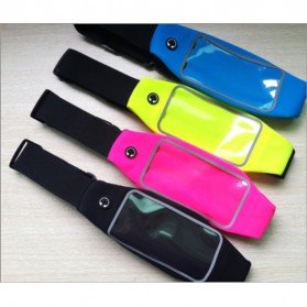Ikat Pinggang Olahraga Waterproof dengan Slot Smartphone 5.5 Inch - Blue - 5