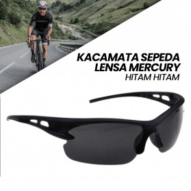 OULAIOU HAOGHIMENG Kacamata Sepeda Lensa Mercury - 3015 - Black/Black