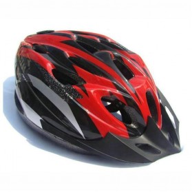 TaffSPORT Helm Sepeda EPS Foam PVC Shell - x31 - Red/Black - 1