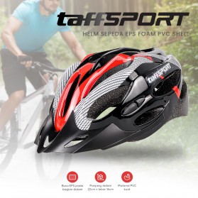 TaffSPORT Helm Sepeda EPS Foam PVC Shell - x10 - Black