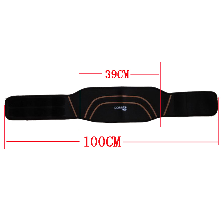 Copper Fit Back Pro Slimming Belt Black