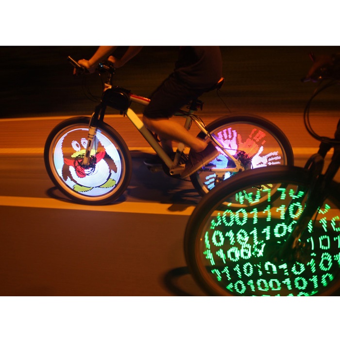 bicycle diy programmable wheel light led yq8003 black jakartanotebook bicycle diy programmable wheel light led yq8003 black jakartanotebook