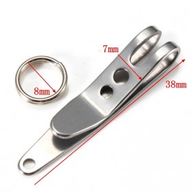 UFO Expand Suspension Clip Key Ring - A261B - Silver - 9