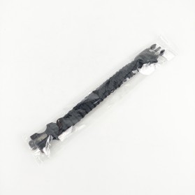 Paracord Survival Bracelet with Magnesium Flint Fire Starter - IMSK03 - Black - 9