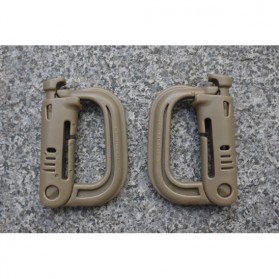 D D Ring Buckle Carabiner with Quickdraw - K307 - Black - 8