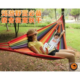 Double Thick Canvas Hammock / Tempat Tidur Gantung - JS426 - Orange